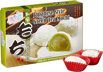 Amazon.com : Japanese Rice Cake Mochi Daifuku (Green Tea) 7.4 oz